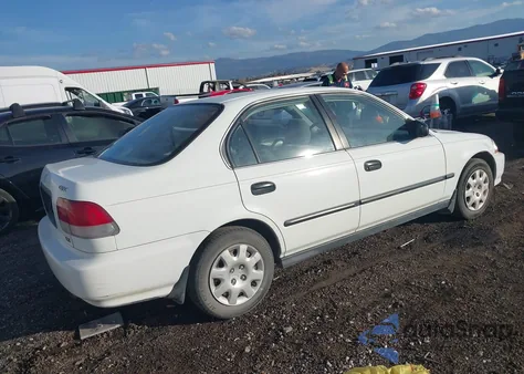 1998 Honda Civic Lx z USA, uszkodzony, nr VIN 2HGEJ6579WH549715